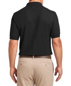 Maillot unisexe coupe classique respirant et léger motif solide Piqué de golf pour polo vêtements en tissu tricoté - Product Image 2