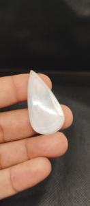 Piedra Preciosa Suelta de Selenita Blanca Natural de Alta Calidad, Cristal Curativo Metafísico de la India para la Fabricación de Joyas - Product Image 6