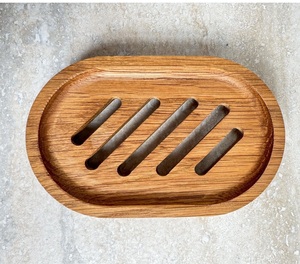 Porte-savon en bambou de haute qualité pour lavabo de salle de bain, écologique, durable, moderne - Product Image 4