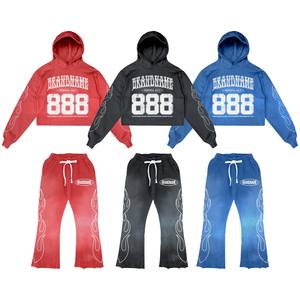 100% High Quality Fleece Soft Shell Material Breathable Lightweight Customizable Logo Design <b>Blue</b> Color Tracksuits For Men's - Product Image 1