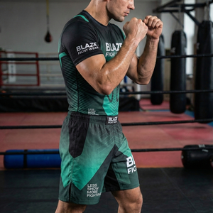 ชุดแรชการ์ดแบบเต็มตัวสำหรับผู้ชายและผู้หญิง Blaze Fight Wear และกางเกงขาสั้นสำหรับฝึกซ้อมบราซิลเลียนยิวยิตสู สำหรับผู้ใหญ่ที่ต้องการฝึกซ้อมและต่อสู้ - Product Image 5