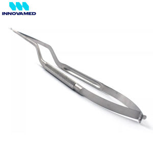 Ciseaux micro-précision à ressort en acier inoxydable à pointe courbée pour broderie, couture et soins esthétiques par INNOVAMED - Product Image 4