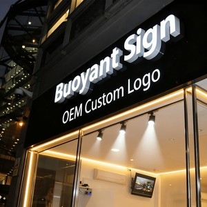 Enseigne personnalisée pour boutique, lettres en acrylique, signalétique extérieure, logo d'entreprise, enseigne murale, lettres 3D - Product Image 1