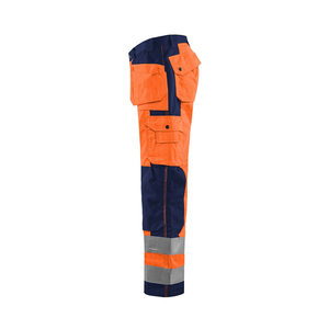 Pantalones de trabajo de construcción de carga de algodón y poliéster con cinta reflectante de seguridad de alta calidad hechos en Pakistán - Product Image 3