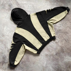 Streetwear poids lourd surdimensionné 100% coton Boxy pull à capuche personnalisé de haute qualité Vintage Applique broderie Patch à capuche - Product Image 2