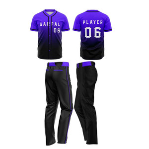 Unisex Softball/Baseball Jersey Uniform Nice Quality Custom Sublimated Youth Button <b>down</b> Sportswear Set Plus Size Included - Product Image 6