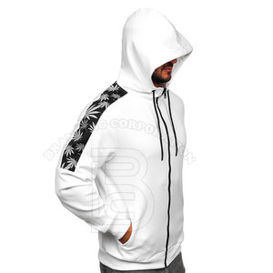 เสื้อมีฮู้ดแบบซิปของผู้ชายผ้าฝ้ายโพลีเอสเตอร์มีฮู้ด - Product Image 5