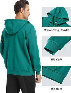 Vintage lavado de algodón polar Zip Hoodie de gran tamaño Unisex moda Streetwear Pullover chaqueta - Product Image 2