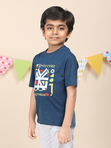 Smart Look 100% Algodón en diferentes métodos de impresión y Material Camiseta de cuello redondo para niños en stock para la venta - Product Image 5