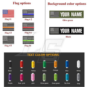 2 cái tùy chỉnh tên vá cá nhân thêu chiến thuật các bản vá lỗi cho vest Áo Khoác Ba Lô Móc và vòng lặp hoặc sắt-on - Product Image 5