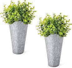 Macetas de pared galvanizadas de diseño clásico de nueva venta, logotipo de forma de tamaño personalizado, maceta de la mejor calidad, usos en el jardín del hogar - Product Image 2