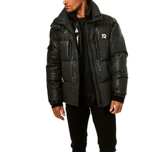 High Quality Custom Lightweight Quilted <b>Puffer</b> <b>Jacket</b> for Men Winter Streetwear Topcoat Wholesale <b>Thin</b> Coating - Product Image 4