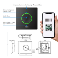 Escáner de Códigos QR al por Mayor WCMI, Lector de Tarjetas RFID de Aluminio sin Contacto NFC de 13.56MHz ISO14443A/B, Sistema de Control de Acceso para Escuelas