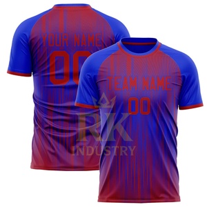 New Design Quick Dry <b>Moisture</b> <b>Wicking</b> Unisex High Quality Hot Selling Short Sleeve Crew Neck Printed Soccer Jersey 100% - Product Image 5