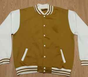 Chaqueta Universitaria Vintage Personalizable, 100% Lana, Reversible, Talla XS, Bordada, Botones de Mezclilla 3D, Servicio OEM Disponible - Product Image 5