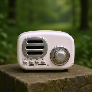 Altoparlante Bluetooth Vintage Florens, Gadget USB Promozionale Personalizzato - Product Image 3