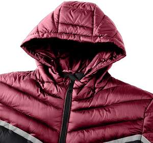 Veste matelassée pour hommes fabriquée en usine, nouveauté, manteau d'hiver avec col montant, logo personnalisé sur le devant, disponibilité en gros - Product Image 5