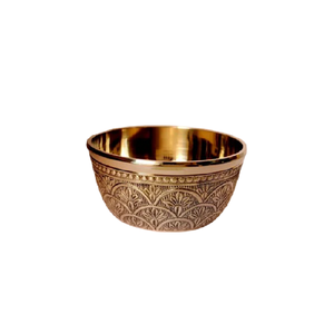 Tazón Pequeño Vintage de Latón de Alta Calidad con Grabado y Acabado Pulido para el Hogar, Restaurante y Cocina de Hotel, Tazón Árabe de Metal - Product Image 3