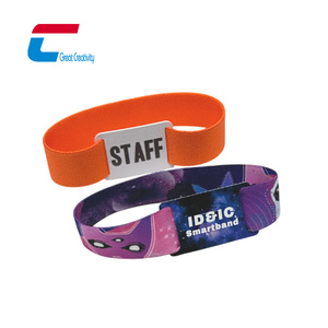 Pulsera Elástica NFC de 13.56mhz con <span class=keywords><strong>Tarjeta</strong></span> RFID, Pulseras Elásticas Tejidas con Chip NTAG 213 - Product Image 1