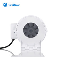 Ventilateur de gaine en ligne à flux mixte Hon&Guan de 3 pouces, 220 V, petit volume, léger