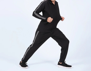 OEM logo Gym coupe ajustée uni hiver polyester coton deux pièces surdimensionné personnalisé polaire hommes survêtements survêtements hommes survêtement - Product Image 5