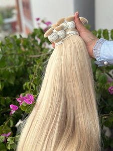 Máquina vietnamita de extensiones de cabello humano a granel Remy Virgen sin procesar de alta calidad, trama doble para fabricantes de pelucas, salón de trenzas - Product Image 2