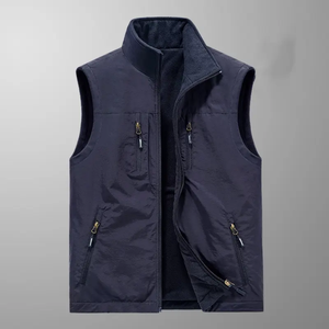 Veste parka rembourrée avec logo imprimé en marque propre, gilet d'hiver, faible MOQ, vestes matelassées respirantes pour hommes - Product Image 3