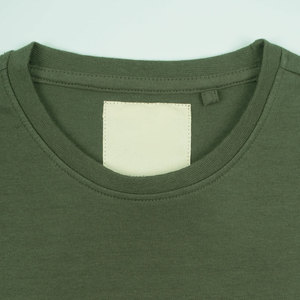 T-shirt en coton à blocs de couleurs pour hommes, manches courtes, col rond, tenue décontractée, coupe confortable, design élégant à rayures, t-shirt avec logo personnalisé OEM - Product Image 2