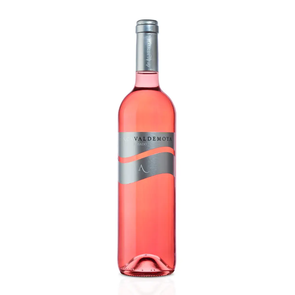 उच्च गुणवत्ता स्पेनिश 100% Tempranillo अंगूर अभी भी फल ताजा गुलाब सुपरमार्केट शराब के लिए 750ml कांच की बोतल screwcap