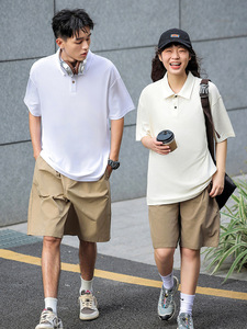 Haute qualité 260gsm 100% coton hommes polos blanc plaine hommes Golf à manches courtes surdimensionné unisexe T-shirt pour hommes livraison DDP - Product Image 4