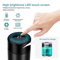 Tasse isolée Offre Spéciale de la température du thé LED Gobelets intelligents d'acier inoxydable de double paroi