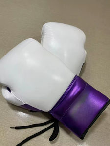 Gants de boxe en cuir PU avec sangle de poignet réglable, évacuation de l'humidité, fermeture personnalisable pour la gym, le sparring et l'entraînement physique - Product Image 5