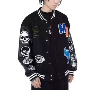 Chenille Logos Varsity Veste Pour Hommes Broderie Logos Hommes Varsity Veste Femmes Chili Patches Letterman Veste - Product Image 1