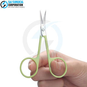 Premium Quality Customized Logo <b>Cuticle</b> <b>Scissors</b> Curved Blade Stainless Steel Cheap Price - Product Image 3