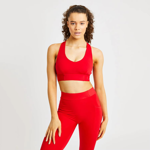 Ensembles d'entraînement pour femmes 2 pièces tenues d'exercice grande taille couleur unie Fitness entraînement Yoga ensemble Logo personnalisé vêtements d'été - Product Image 3