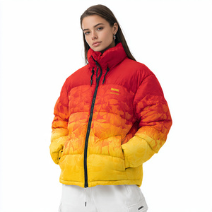 Chaqueta de Invierno con Burbujas Sublimadas para Mujer, Chaqueta Acolchada, Ropa de Moda para Mujer, Chaqueta con Capucha y Estampado Urbano - Product Image 1