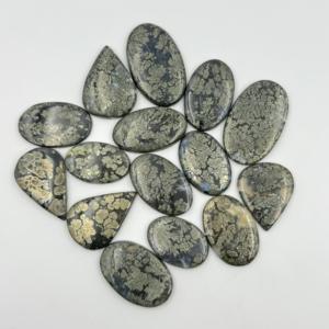 AAA + 100% ágata marcasita Natural suelta personalizable tamaño mezcla forma cabujón Color marrón turquesa joyería hacer lote suministro - Product Image 2