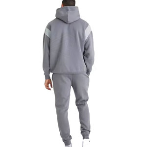 Survêtement surdimensionné à capuche en coton imprimé bouffante survêtement sweatshirts en polaire deux pièces pour hommes ensembles d'hiver - Product Image 2