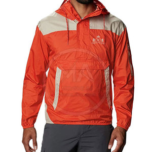 High Quality <b>Canvas</b> <b>Men's</b> Windbreaker <b>Jacket</b> with Hooded Collar Breathable & Quick Dry - Product Image 1