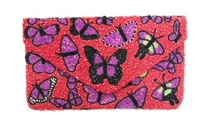 Embrague hecho a mano bordado con cuentas de semillas con personalización para fiesta y Noche de mujer - Product Image 3