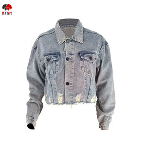 Veste en jean pour femmes tendance avec un design classique, des coutures solides et une coupe confortable - Product Image 4