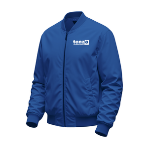 <b>Men</b> Custom Bomber <b>Jacket</b> Polyester <b>Lightweight</b> Windproof Ribbed Collar Wholesale OEM Style Manufacturer Supplier Factory - Product Image 6