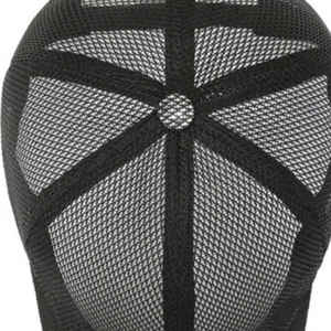 Personnalisé 5 Panneaux Mode Jersey Trucker Hat Street Plain Noir Couleur Mesh pour l'été Vêtements de plein air - Product Image 5