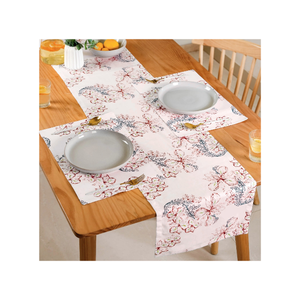 Classic Jacquard Woven Floral Printed Customizable Cotton <b>Table</b> <b>Runner</b> Washable Home Dining Decor 35x200 Cm - Product Image 3