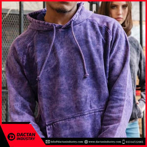 Sudadera con Capucha de Terciopelo Vintage Unisex Extra Grande, 100% Algodón, Lavado Ácido, de Alta Calidad, con Logotipo Personalizado OEM 2024, Resistente al Viento, para Invierno - Product Image 6