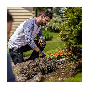 ปรับแต่งความปลอดภัยของช่างโลโก้ที่กำหนดเองพิมพ์ถุงมือหนังขนาด L,3ถุงมือทำงานหน้าจอสัมผัส - Product Image 4
