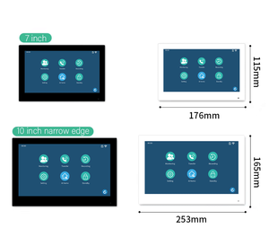 Système de vidéophone de porte avec caméra Anjielo Smart Home 1080P Tuya, système de sonnette avec écran tactile, construction en métal - Product Image 6
