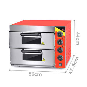 Nuevo horno eléctrico para panadería, equipo para hornear pasteles, máquina comercial doble para pizza - Product Image 6