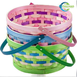 Solutions de stockage écologiques en gros: PANIERS EN BAMBOU de haute qualité du Vietnam Décoration intérieure Paniers d'oeufs de Pâques - Product Image 5