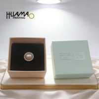 Boîte à bijoux de luxe personnalisée avec logo, directement de l'usine Huamao, pour bague, collier, boucles d'oreilles, emballage cadeau de mariage, vente en gros pour cadeau de fête